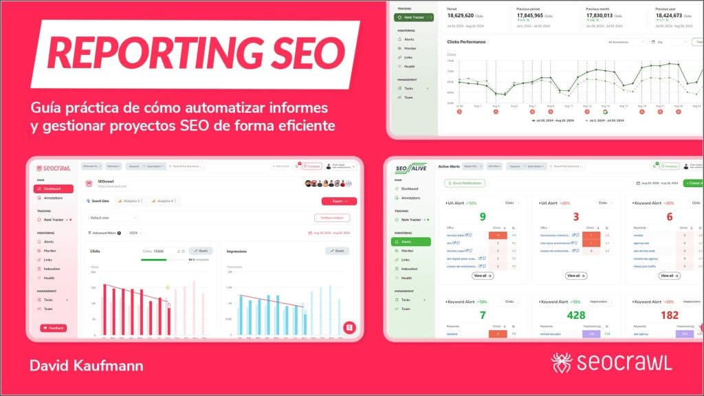 Libro Reporting SEO de SEOcrawl