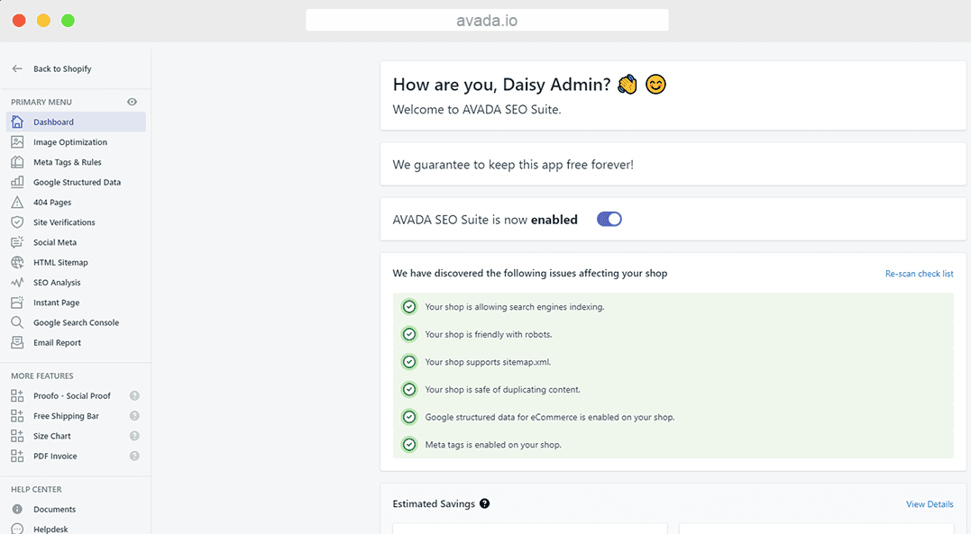 Avada Shopify