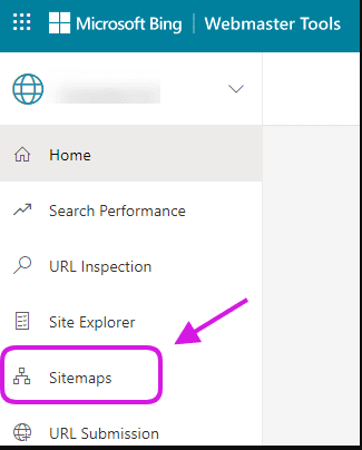 Mapy witryny w Bing Webmaster Tools
