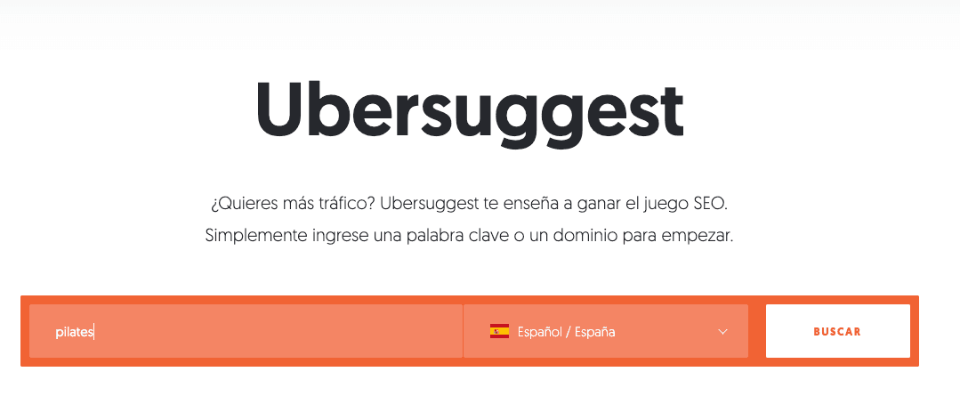 UberSuggest 도구