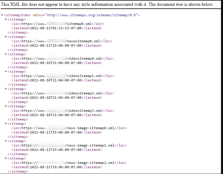 Mapa witryny XML