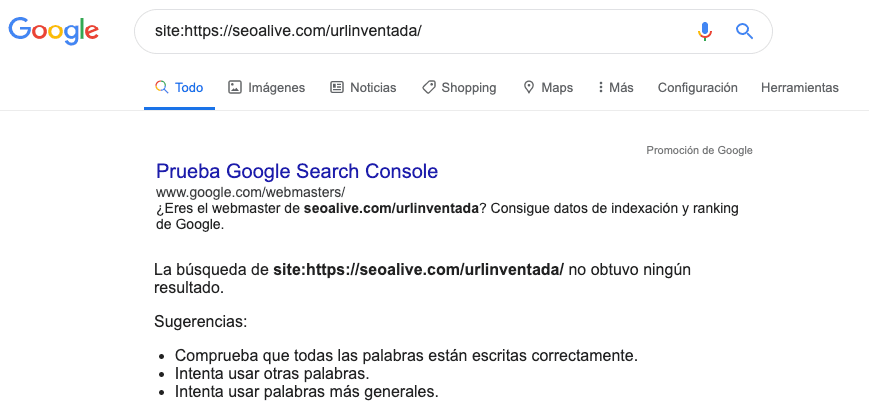Check indexed with site command