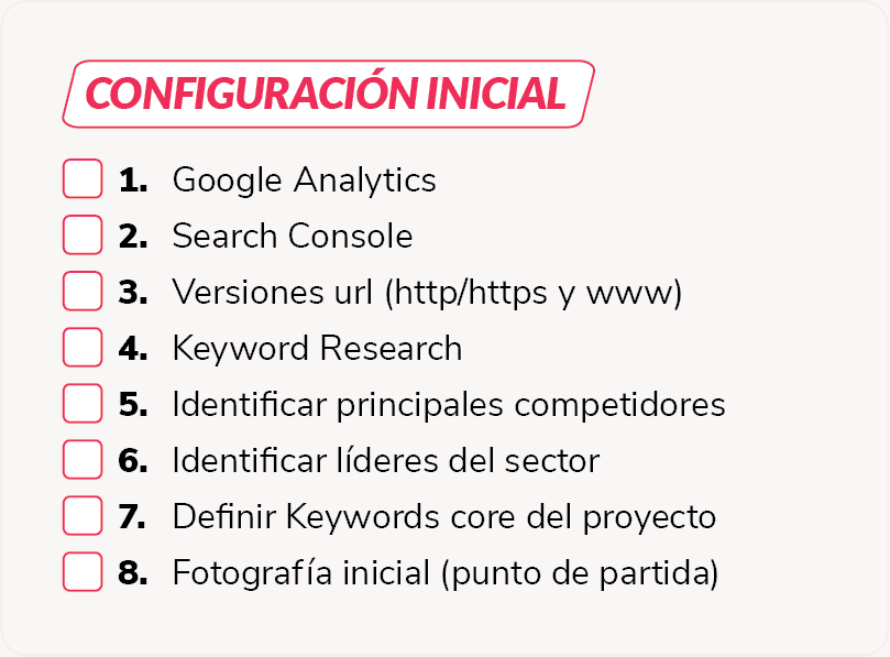 Configuración inicial de proyecto SEO