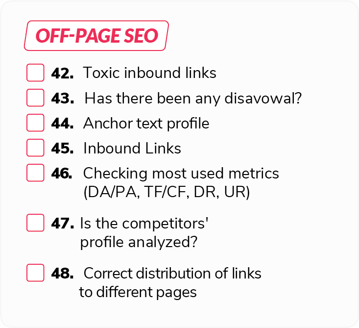 SEO off page w projekcie SEO