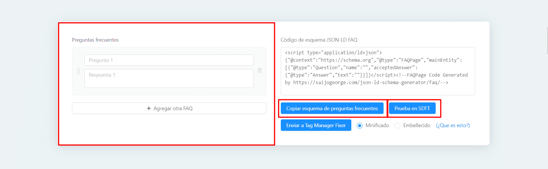 Narzędzie generatora JSON-LD Schema