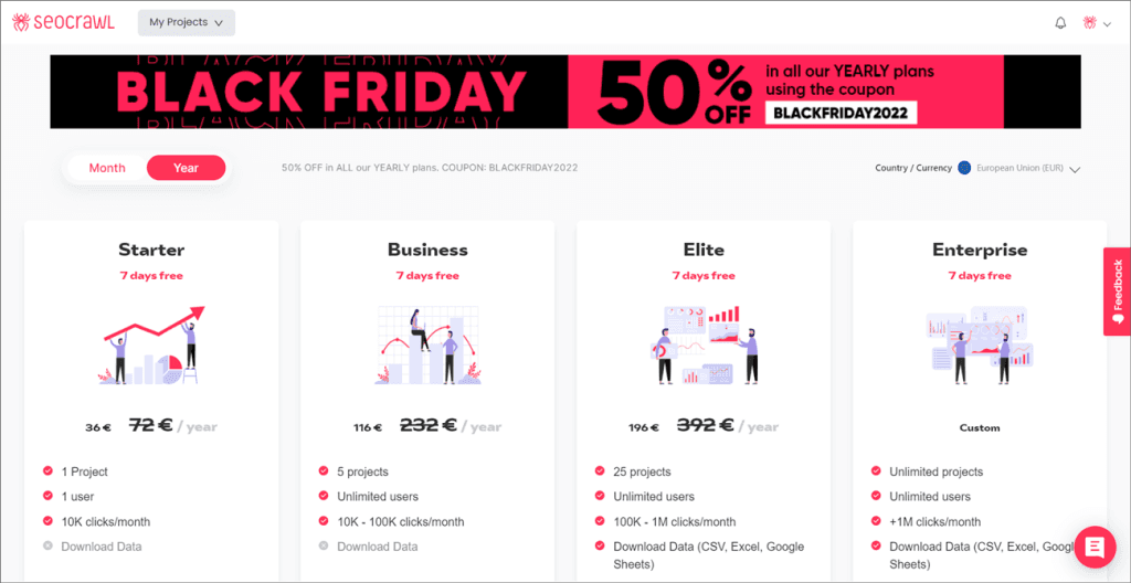 Oferty SEO na Black Friday