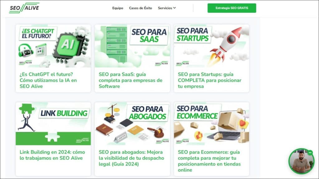 Visió general del blog de SEOcrawl AI