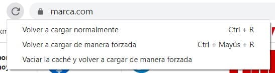 czyszczenie cache z przeglądarki Chrome