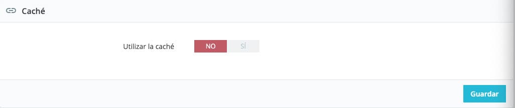 PrestaShop 캐시 구성