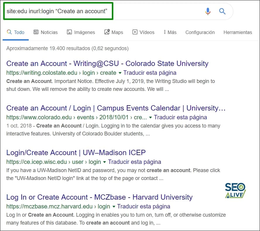 Komenda Create Account Google