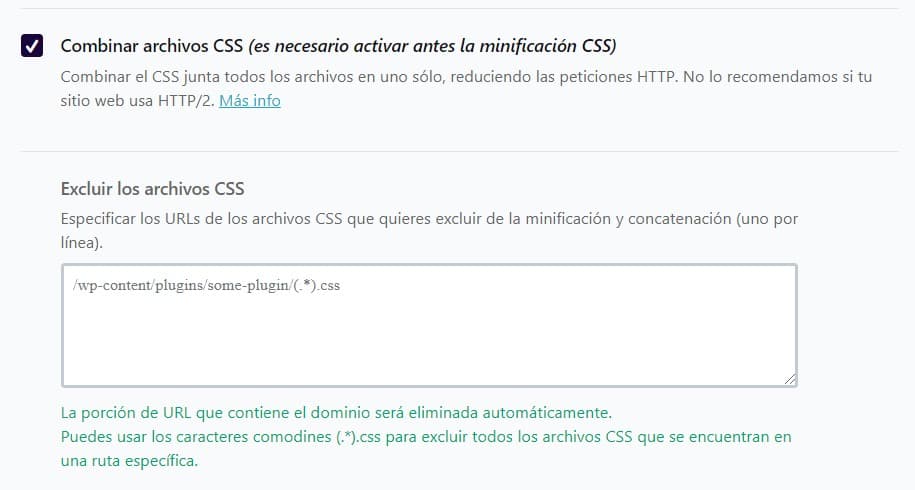 łączenie css w wp rocket