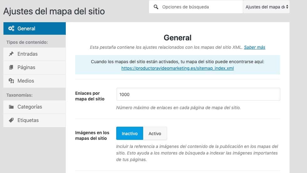 wordpress sitemap 구성