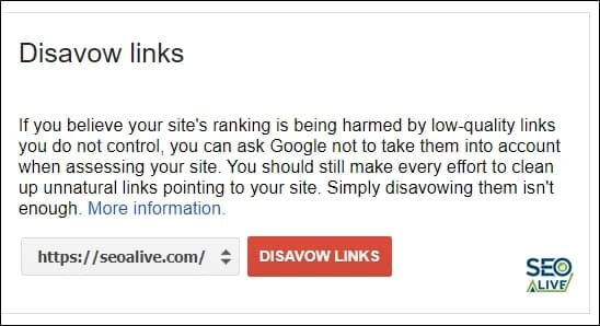 Disavow Tool