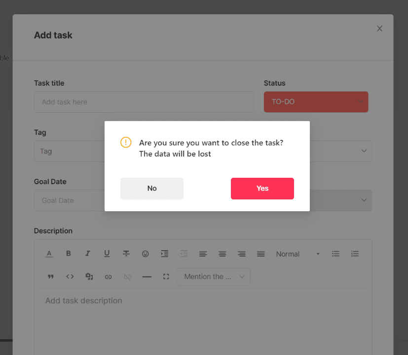 remove task validation