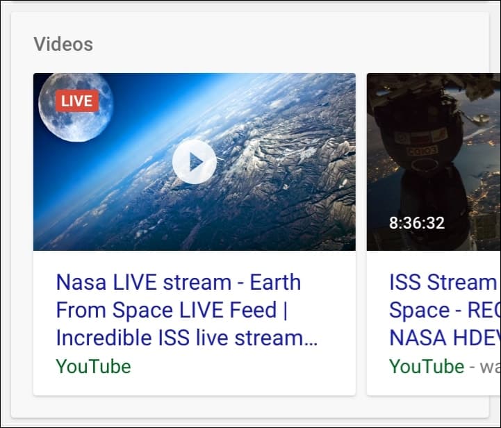 Live Events Google