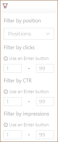 Filtros SEO avanzados