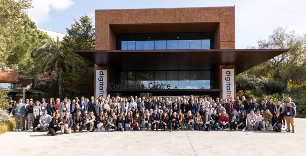 Family photo of attendees at Digital 1to1 Spring 2024
