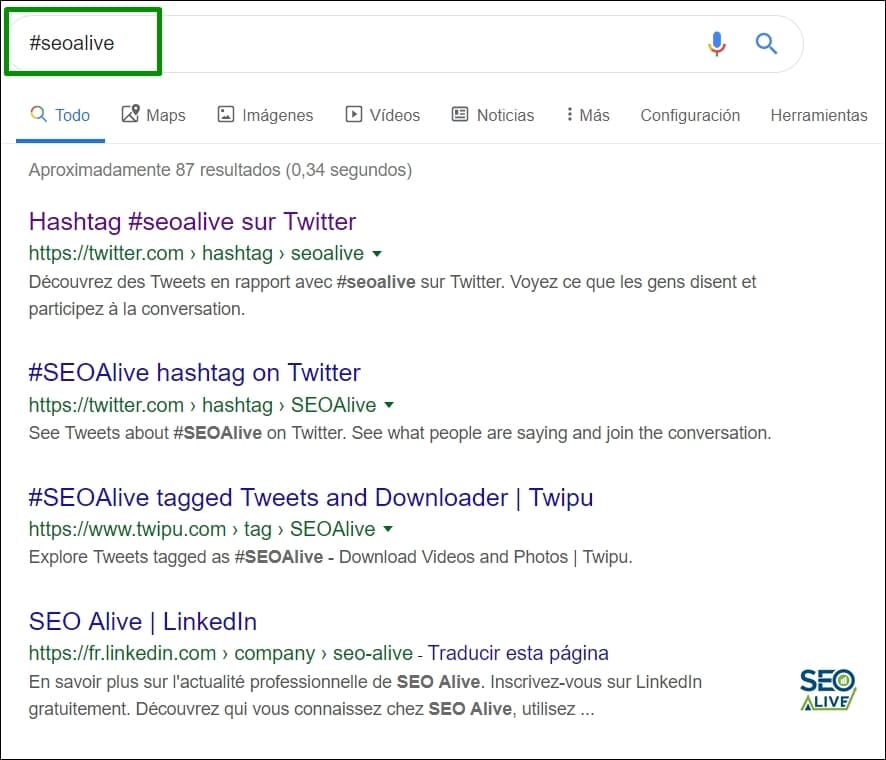 Hashtag Google