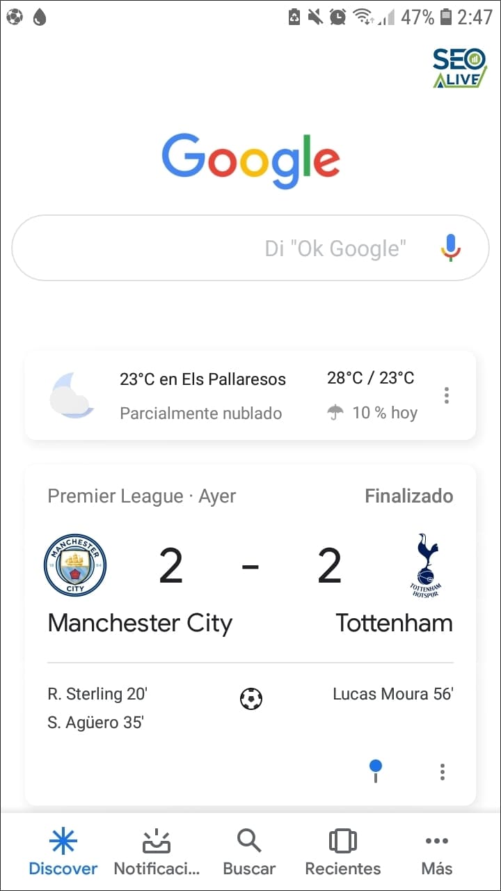 Home Google Discover 2019