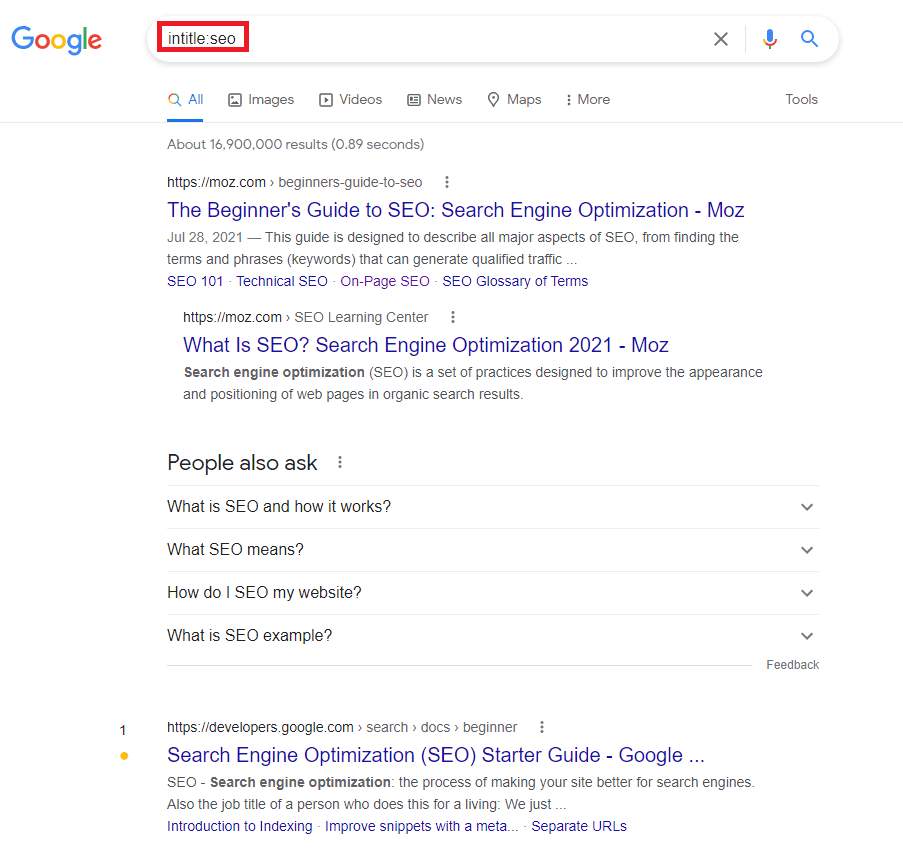 in title seo