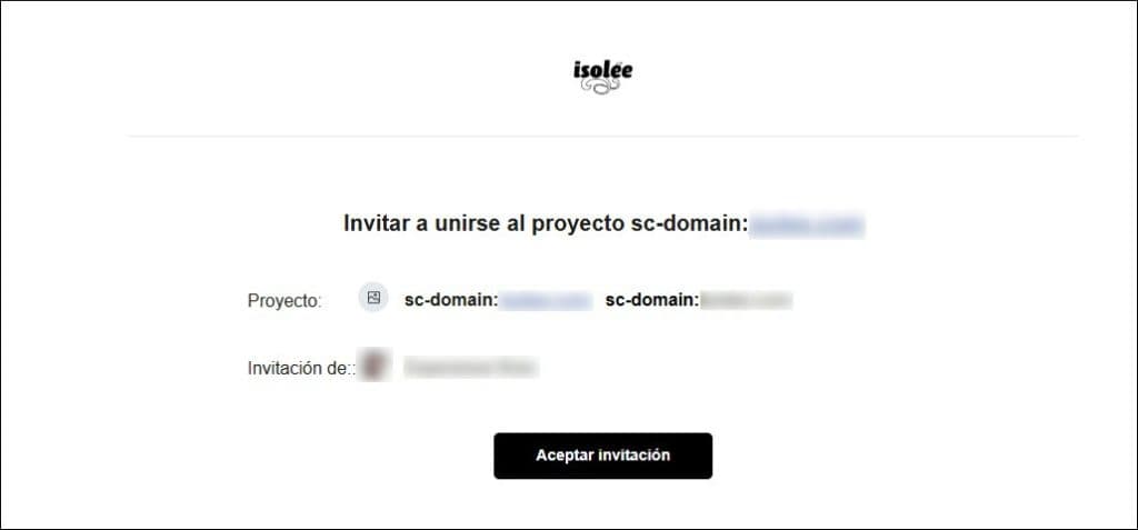 Personalized email invitation in SEOcrawl