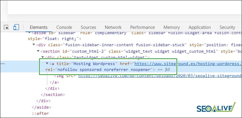 Nofollow Chrome