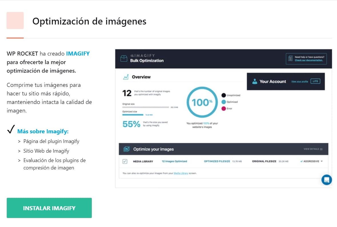 optymalizacja obrazów z imagify