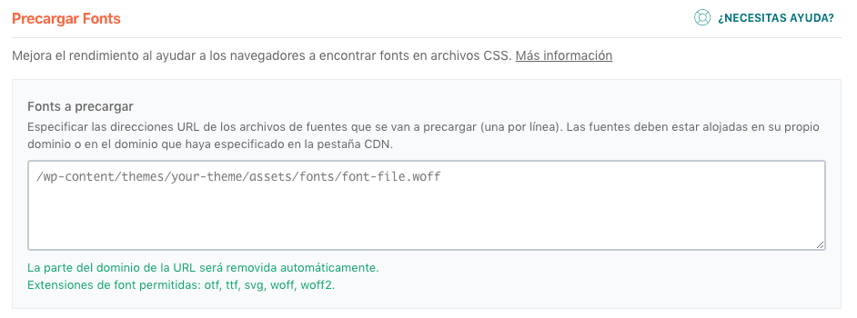 preload czcionek