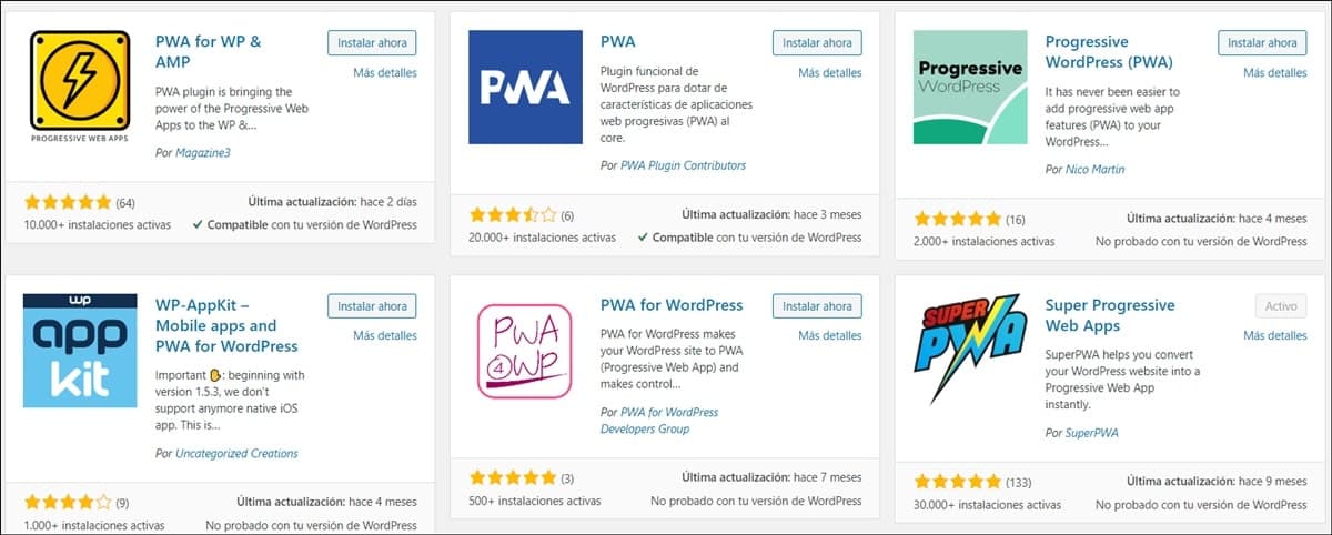 PWA WordPress