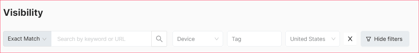 Filtry widoczności SEO