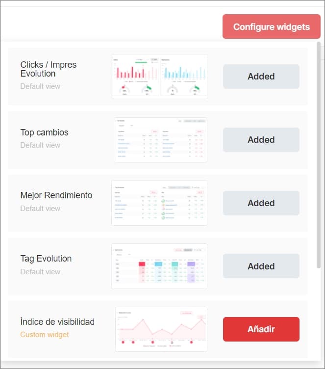 Widgets SEO