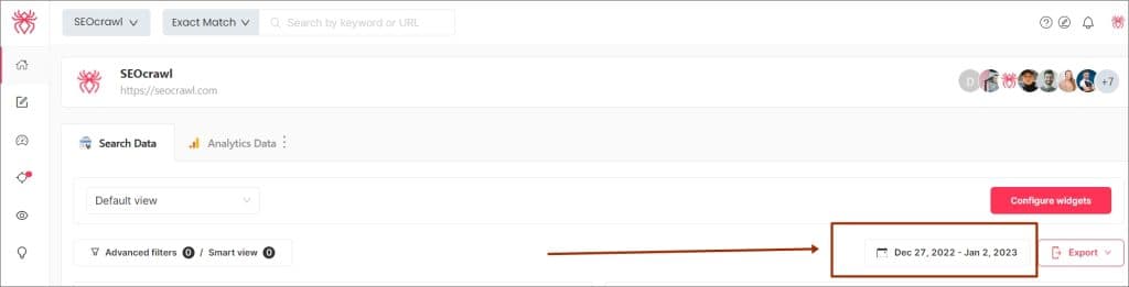 SEO date selector