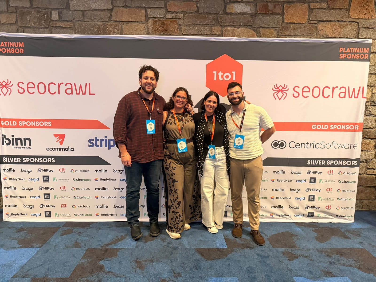 The SEOcrawl AI team at the photocall The SEOcrawl AI team at the Digital 1to1 Barcelona 2026 photocall