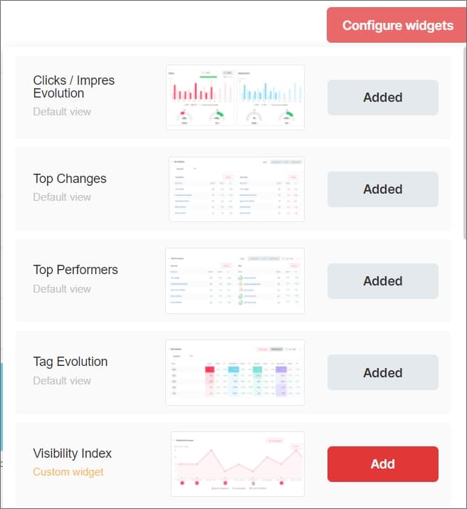 Widgets SEO