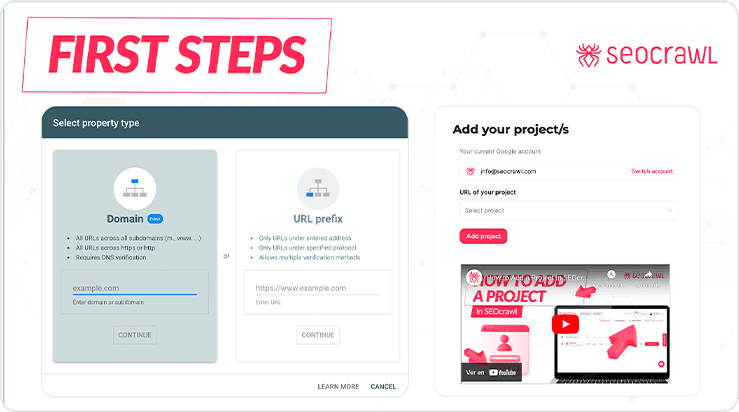 Pierwsze kroki — polacz swoj projekt z SEOcrawl