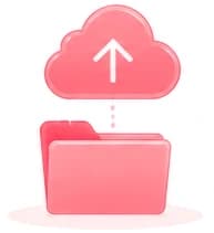 Folder yang mengunggah file ke cloud
