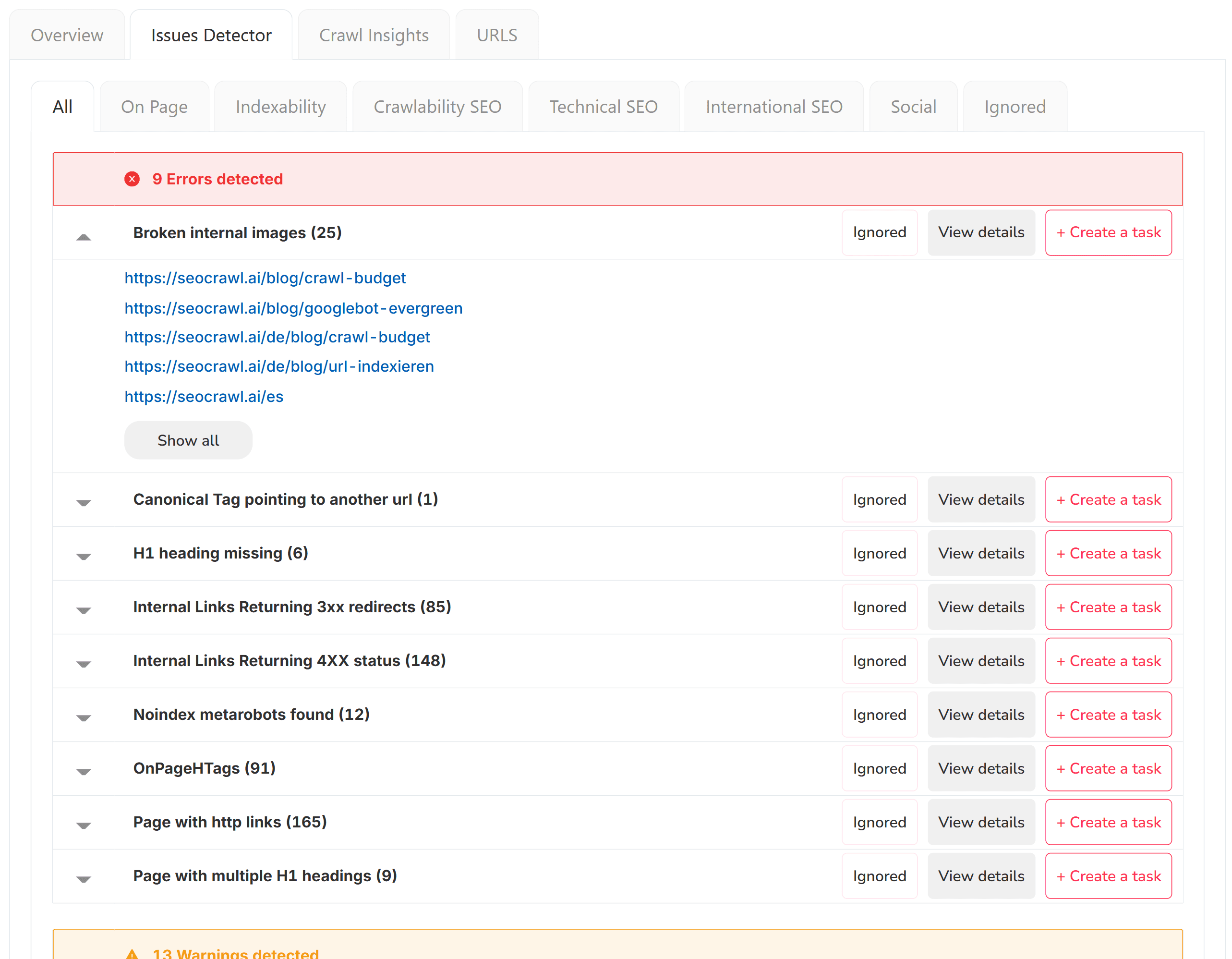 Scheduled recurring audits