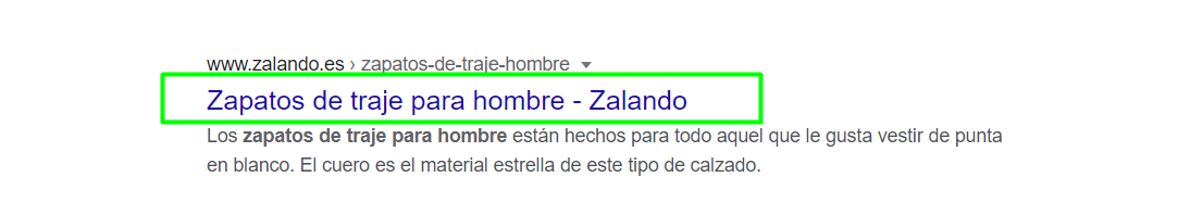 Snippet optimizado para SEO