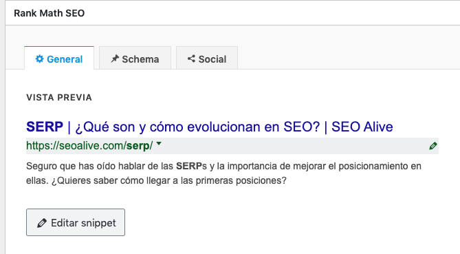 Configurar slug con Yoast SEO