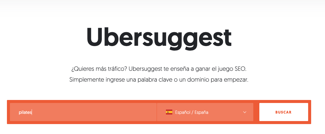 Herramienta UberSuggest