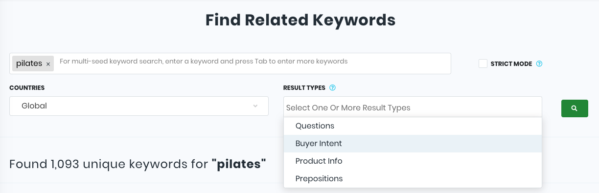 Herramienta LSIKeywords
