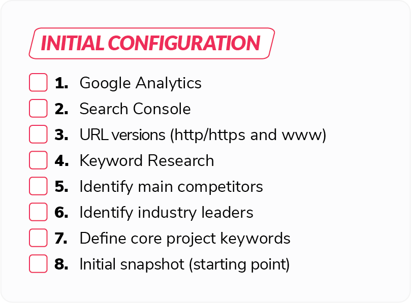 Initial SEO project configuration