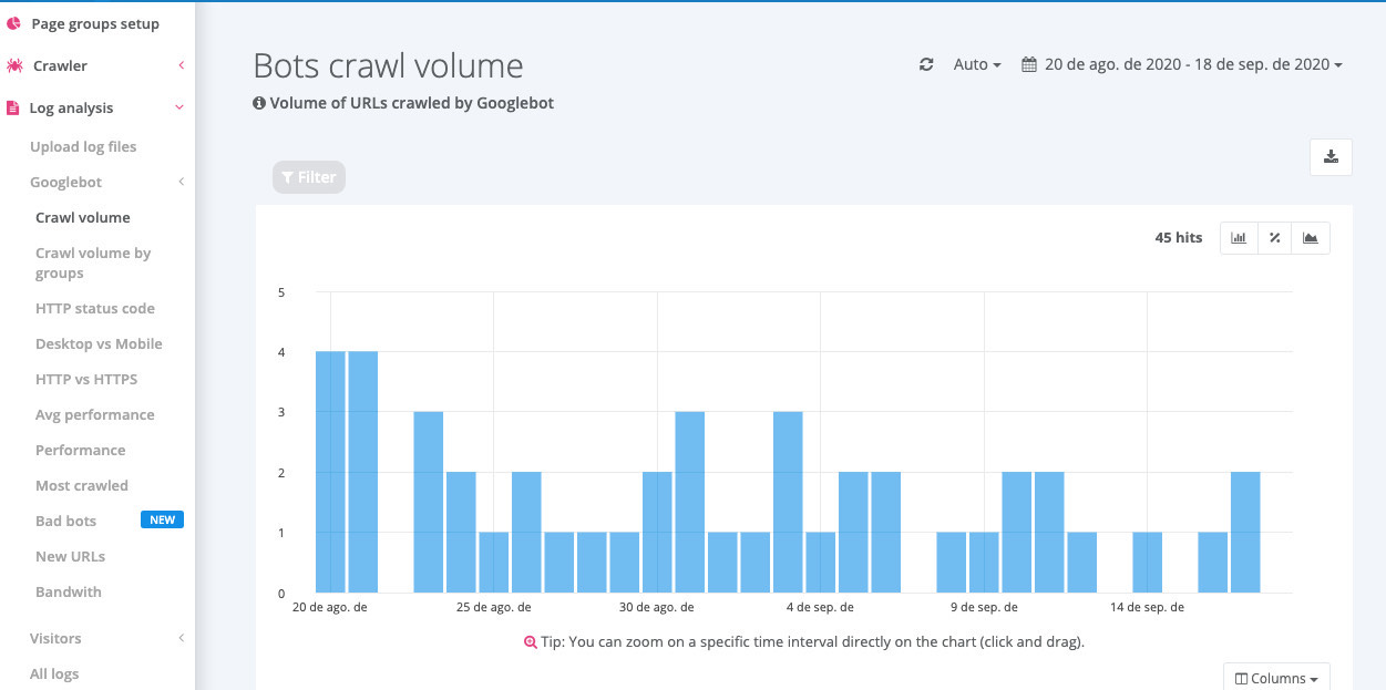 Analisis SEO de logs con Seolyzer