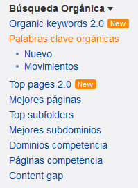  Benchmarking SEO. Análisis tráfico Ahrefs