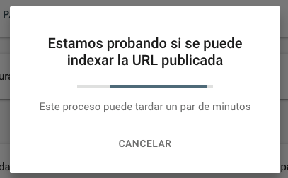 Solicitar indexacion en Search Console