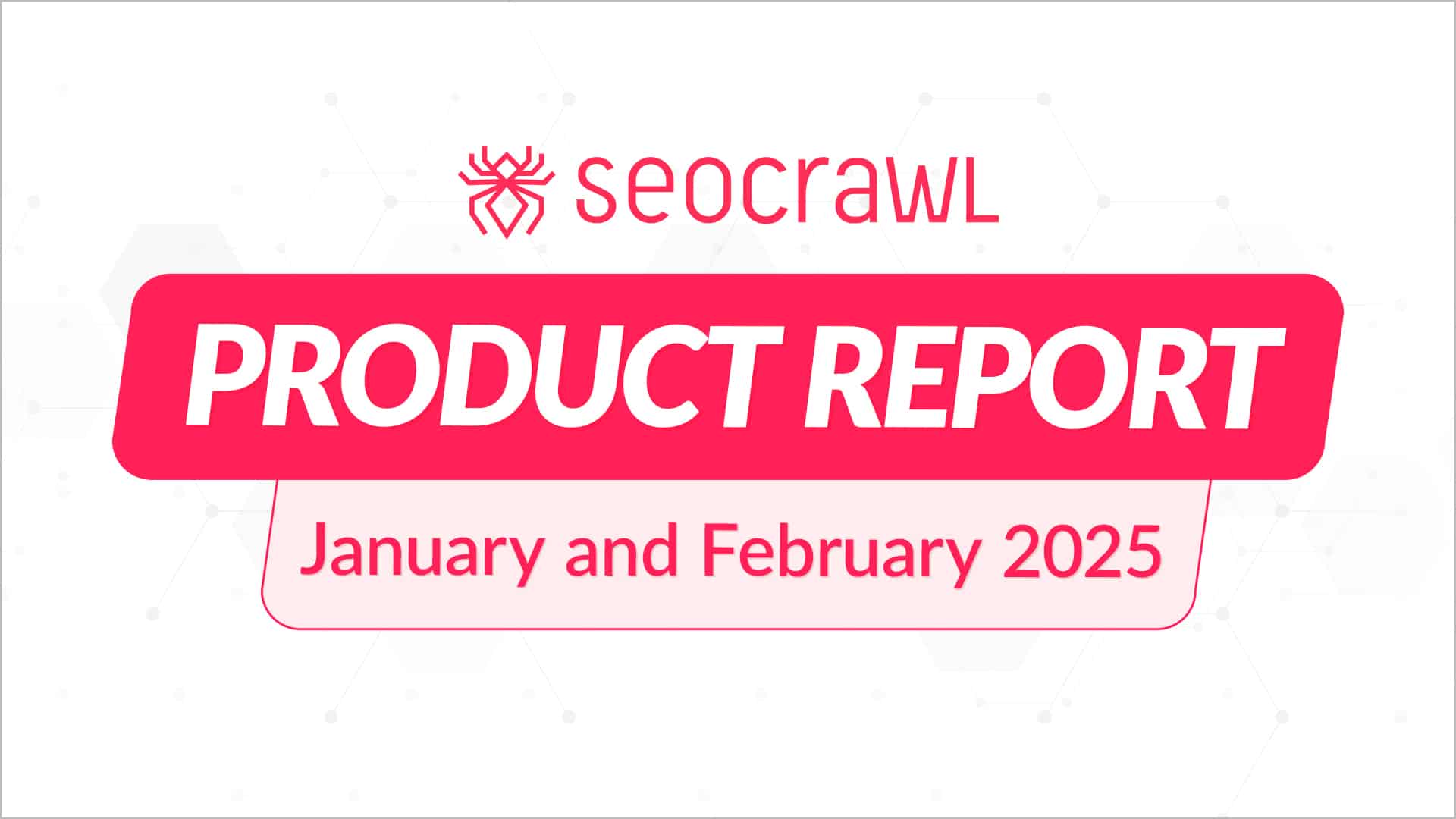 Product Report - January/February 2025