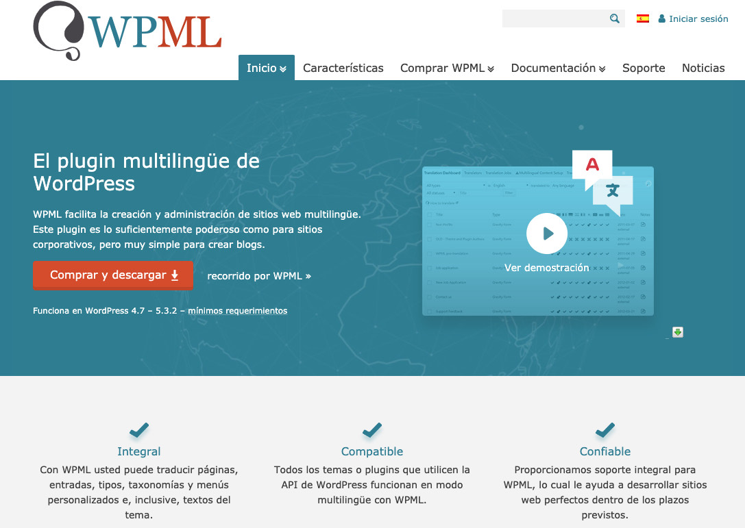 WPML para ayudarte con tu SEO internacional