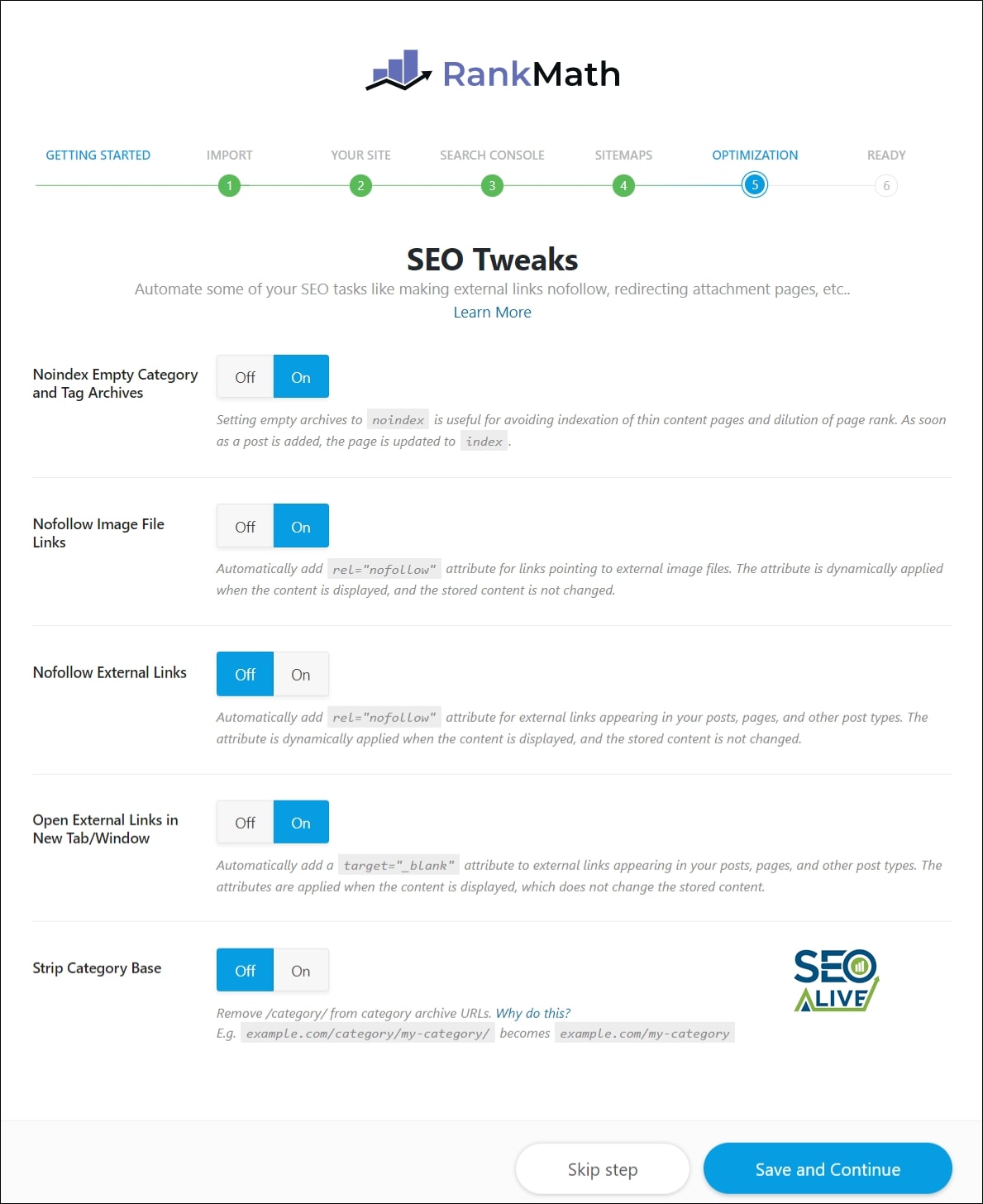 Ajustes Avanzados SEO Rank Math