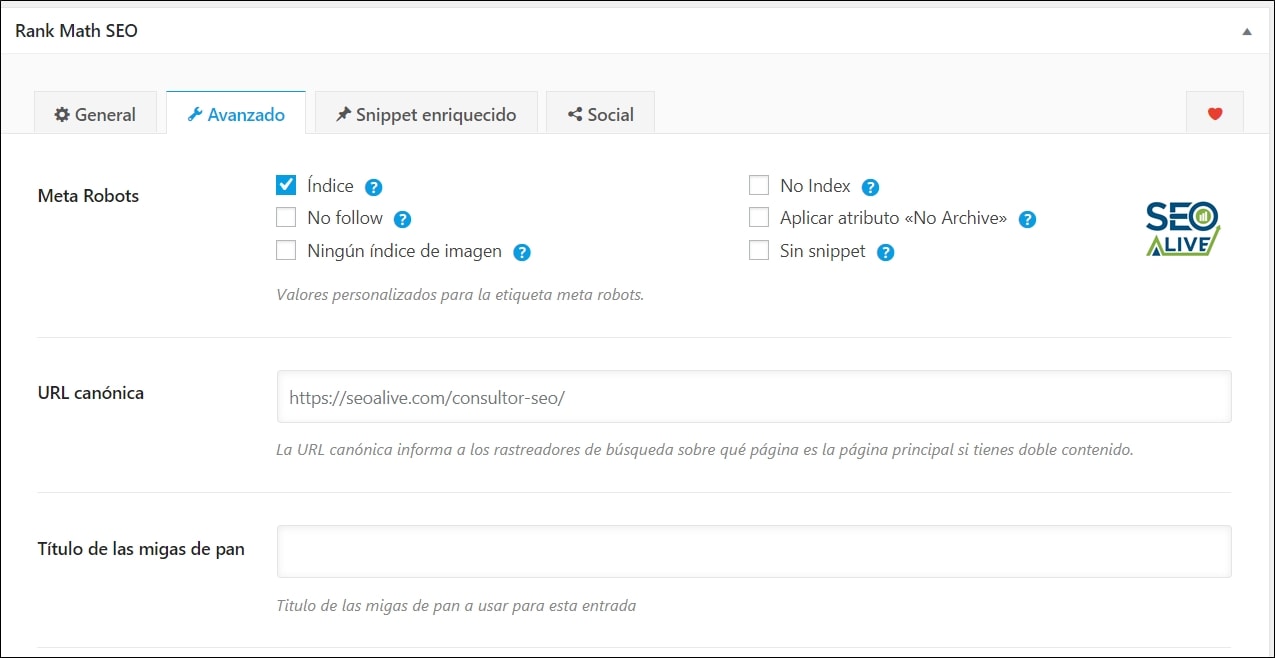 Ajustes SEO Avanzados