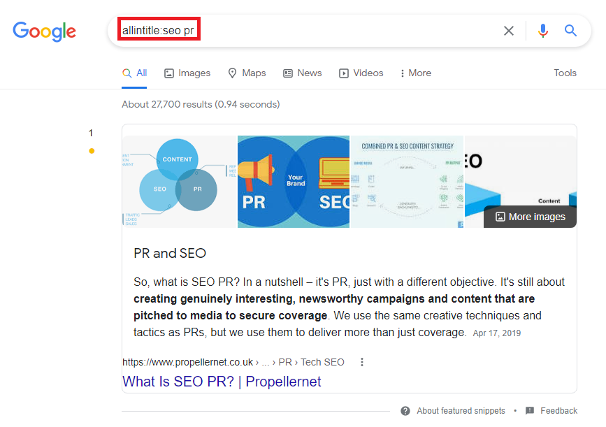 all in title search command